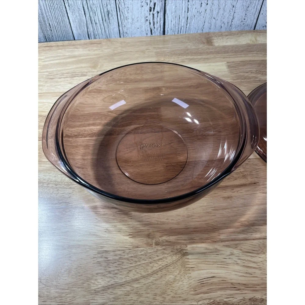 Vintage Pyrex‎ Cranberry 2 Qt Covered Casserole Dish 024 with Lid 624 C USA